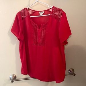 Western Red Ariat Shirt in Large